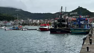 Amasra'da Fırtına Öncesi Önlemler Alındı