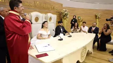 Zorlu Sürecin Ardından Damat Yemliha Kızıltoprak ve Ayşenur Güneş'in Nikahı Kıyıldı