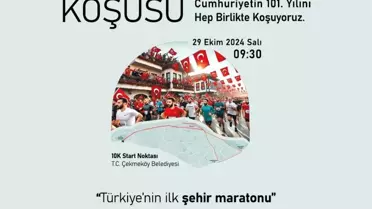 Cumhuriyetin 101. Yılı için Çekmeköy'de Şehir Maratonu Düzenlenecek