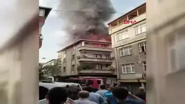 Esenler'de Çatı Yangını