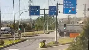 Edirne'de Kırmızı Işık İhlali Kazası