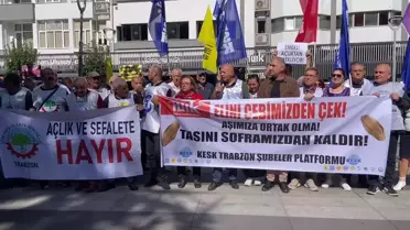 Trabzon'da Enflasyon Protestosu