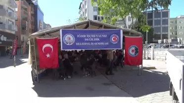 Iğdır'da İşten Çıkarma Eylemi 89 Gündür Devam Ediyor