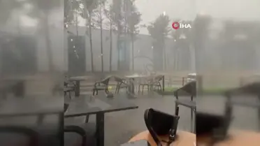 Avcılar'da Şemsiye Düşmesi: 1 Yaralı