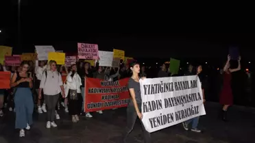 Çanakkale'de Kadın Cinayetlerine Protesto
