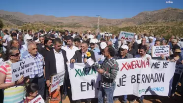 Diyarbakır'da Maden Çalışmalarına Karşı Ortak Eylem