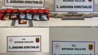 Hasankeyf'te Gümrük Kaçağı Ürün Ele Geçirildi