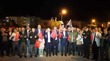 Oltu'da Filistin İçin Destek Yürüyüşü Düzenlendi