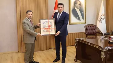 Müftü Türkmen'den Kaymakam Şahin'e Ziyaret