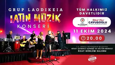 Denizli'de Ücretsiz Latin Müzik Konseri