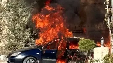 Nevşehir'de Park Halindeki Araç Yanarak Kullanılamaz Hale Geldi