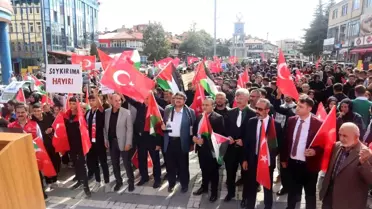 Afyonkarahisar'da 'Direnişin Simgesi Gazze' Yürüyüşü Düzenlendi