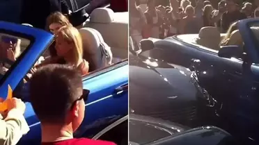 Monaco'da lüks aracının kontrolünü kaybederek park halindeki lüks araçlara dalan kadın sürücü, 1 milyon sterlinlik zarara sebep oldu