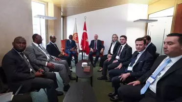 TBMM Başkanı Kurtulmuş, Fildişi Sahili Ulusal Meclisi Başkanı Bictogo ile görüştü