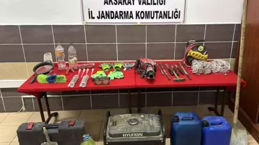 Aksaray'da Kaçak Kazı Operasyonu