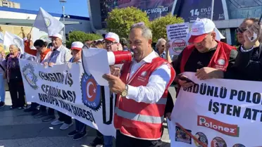 Polonez Sucuk Fabrikası'nda İşten Çıkarma Protestosu