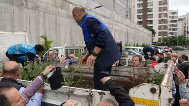 Yomra'da 5 Bin Elma Fidanı Dikildi
