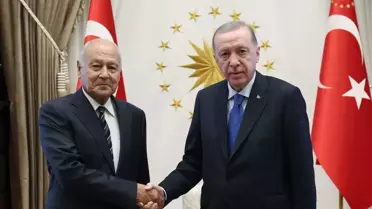 Cumhurbaşkanı Erdoğan, Arap Birliği Genel Sekreteri Gayt'ı kabul etti