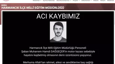 Motosiklet Kazasında Genç Eğitimci Hayatını Kaybetti