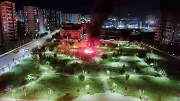 Diyarbakır'da Çocuk Parkında Yangın