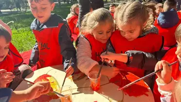 Lüleburgaz'da Öğrenciler Çiçek Dikti