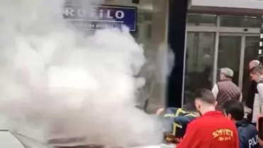 Ayancık'ta Mobilya Mağazasında Yangın