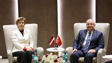 Bakan Güler, Letonya Dışişleri Bakanı ile Görüştü