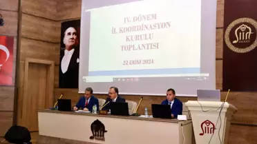 Siirt'te 2024 Yılı 4. Dönem İl Koordinasyon Kurulu Toplantısı Gerçekleştirildi