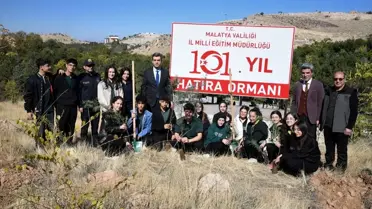 Malatya'da Cumhuriyet Bayramı Fidan Dikimi