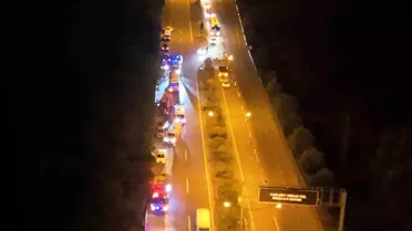 Ordu'da İş Makinesi ile Otomobil Çarpıştı: 3 Yaralı