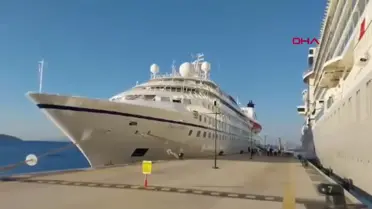 Bodrum'a 971 Turist Getiren Kruvaziyer Gemileri