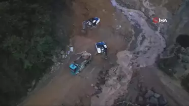 Rize'de Heyelan Çalışmaları Hız Kazandı