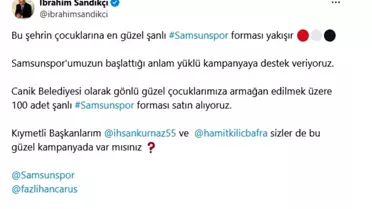 Samsunspor'un Forma Kampanyasına Belediyelerden Destek