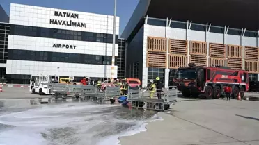 Batman Havalimanı'nda Tehdit Tatbikatı