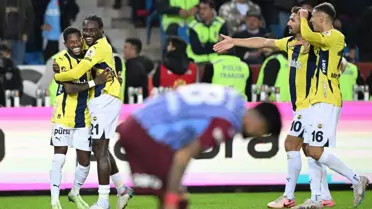 Fenerbahçe, Trabzonspor'u deplasmanda 3-2 yendi