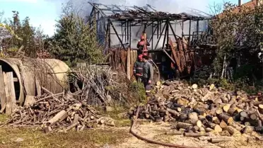 Karapürçek'te Yangın: Ahır ve Samanlık Küle Döndü