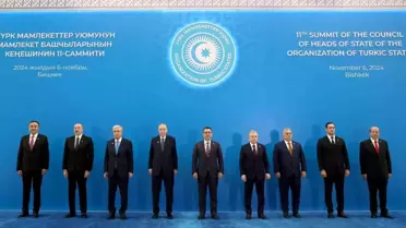 Cumhurbaşkanı Erdoğan, Bişkek'te Türk Devletleri Teşkilatı Zirvesi Öncesi Aile Fotoğrafı Çekti