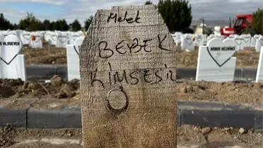 Sivas'ta arazide bulunan bebek cesedini mezarlıktan yabani hayvanlar çıkartmış