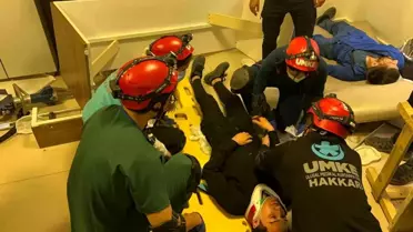 Hakkari'de Afet Tatbikatı Yapıldı
