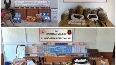 Erzincan'da Kaçakçılık Operasyonu