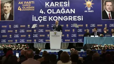 İçişleri Bakanı Yerlikaya, AK Parti Karesi 4. Olağan Kongresi'nde konuştu Açıklaması