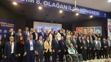 AK Parti Didim İlçe Kongresi'nde Sebahattin Akkuş Yeniden Başkan Seçildi
