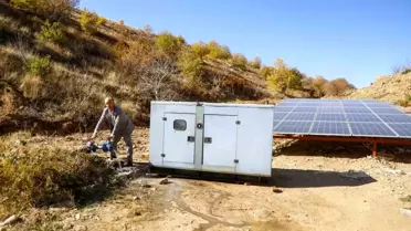 Yaylapınar Mahallesi'nde Güneş Enerjisi ile Sondaj Çalışmaları Tamamlandı