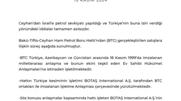 Bakanlıktan İsrail'e Petrol İddialarına Yanıt