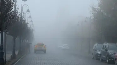 Kars'ta Yoğun Sis ve Soğuk Hava