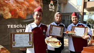 Adana'da Kebap Eğitimi Sertifikaları Verildi