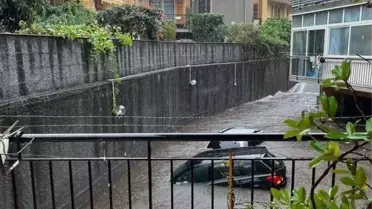 Sicilya'da Şiddetli Fırtına ve Sel