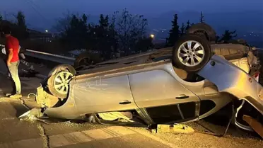 Köpeğe Çarpmamak İçin Manevra Yapan Sürücü Yaralandı