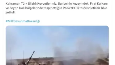 3 PKK/YPG'li Terörist Etkisiz Hale Getirildi