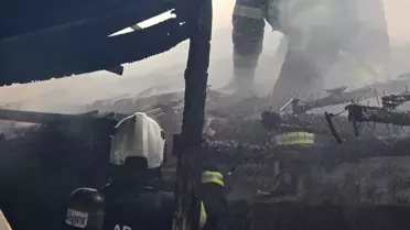 Niksar'da Ev Yangını